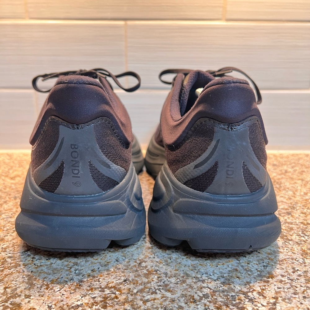Hoka Men's All-Black Cushioned Athletic Shoe - Picture 3 of 7